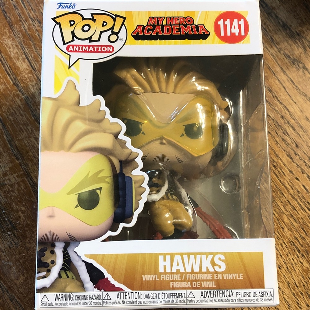 Funko Pop! My Hero Academia Hawks Vinyl Figure - Yellow, Brown, Black